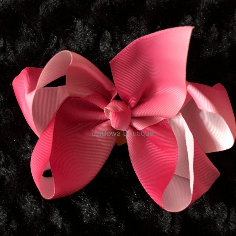 Shades of Pink 6" Boutique Bow  (2)  5B1868 Handmade NWT Boutique